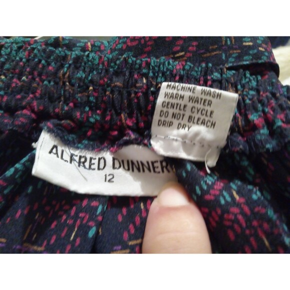 Alfred Dunner Blouse & Skirt Set Women’s 12 Plaid Button Front - Picture 4 of 11